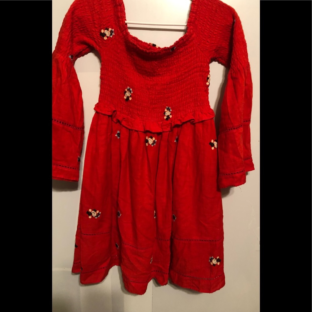 Free people Counting Daisies Embroidered  Dress size small